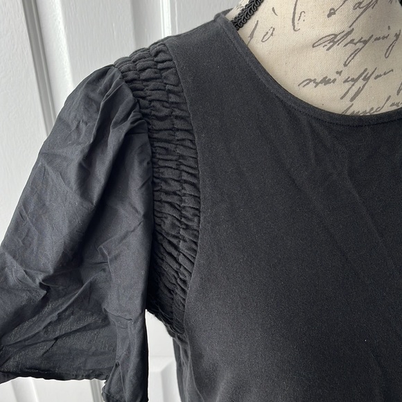 Who What Wear Angle Sleeve Smocked Knit Dress - Picture 2 of 5